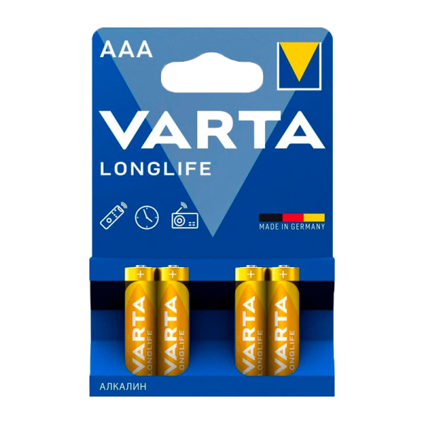 Эл.пит. VARTA LongLife  LR03-4 блистер/40