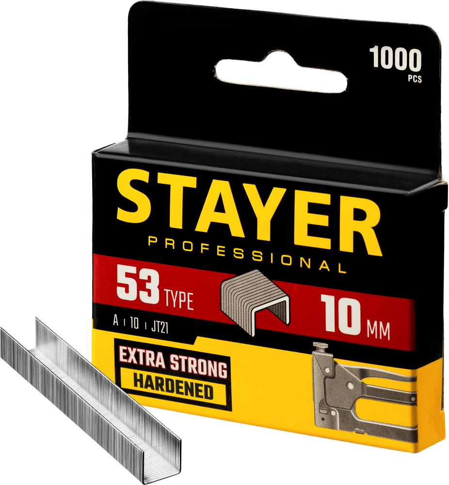 Скобы 10мм тип 53 1000шт STAYER