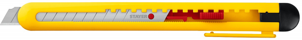 Нож 9мм из АБС пластика сегментир.лезвия STAYER