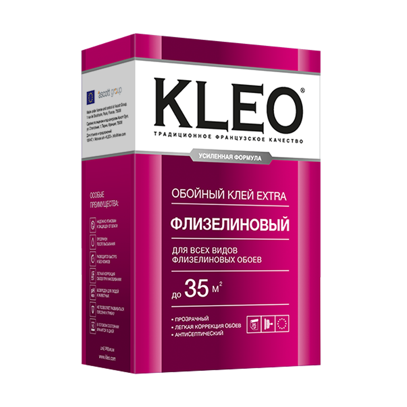 Клей обойный KLEO EXTRA Line Premiym флизелин 250гр на 35м2