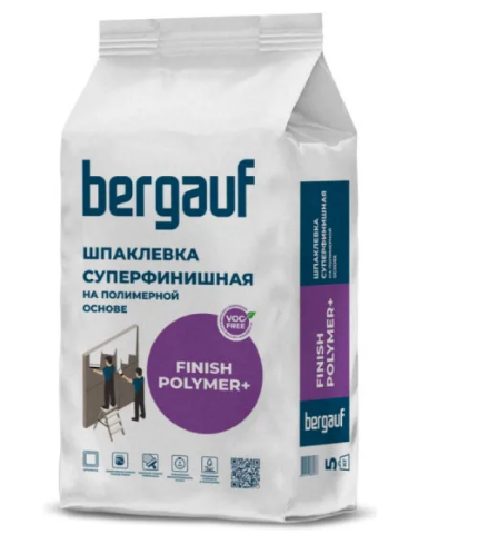 Шпатлевка полимерная Finish Polymer 5кг BERGAUF