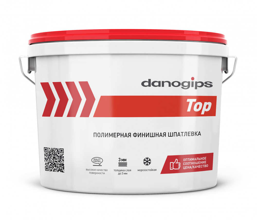 Шпатлевка финишная DANO TOP 10л/16,5кг/44