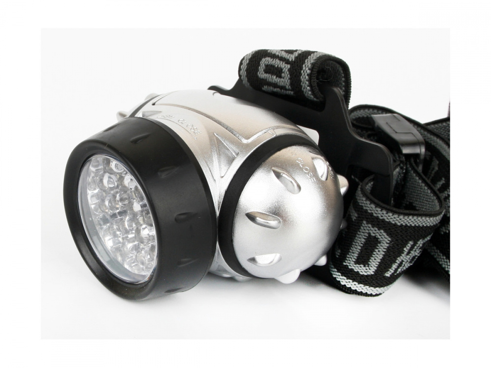 Фонарь налобный LED 5353 металлик 19LED 4 режима 3*R03 Ultraflash
