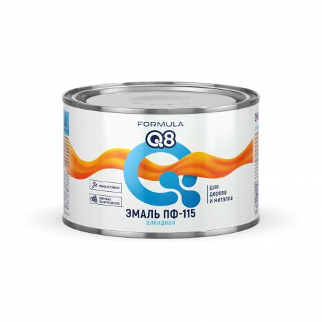 Эмаль ПФ-115 белая 0,4кг FORMULA Q8/28