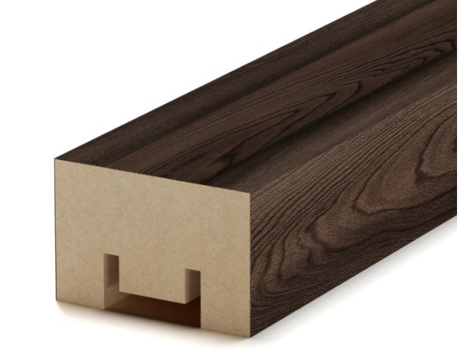 Интерьерная рейка Милана Light Орех Бразильский 20*30*2700 (уп.8шт.)