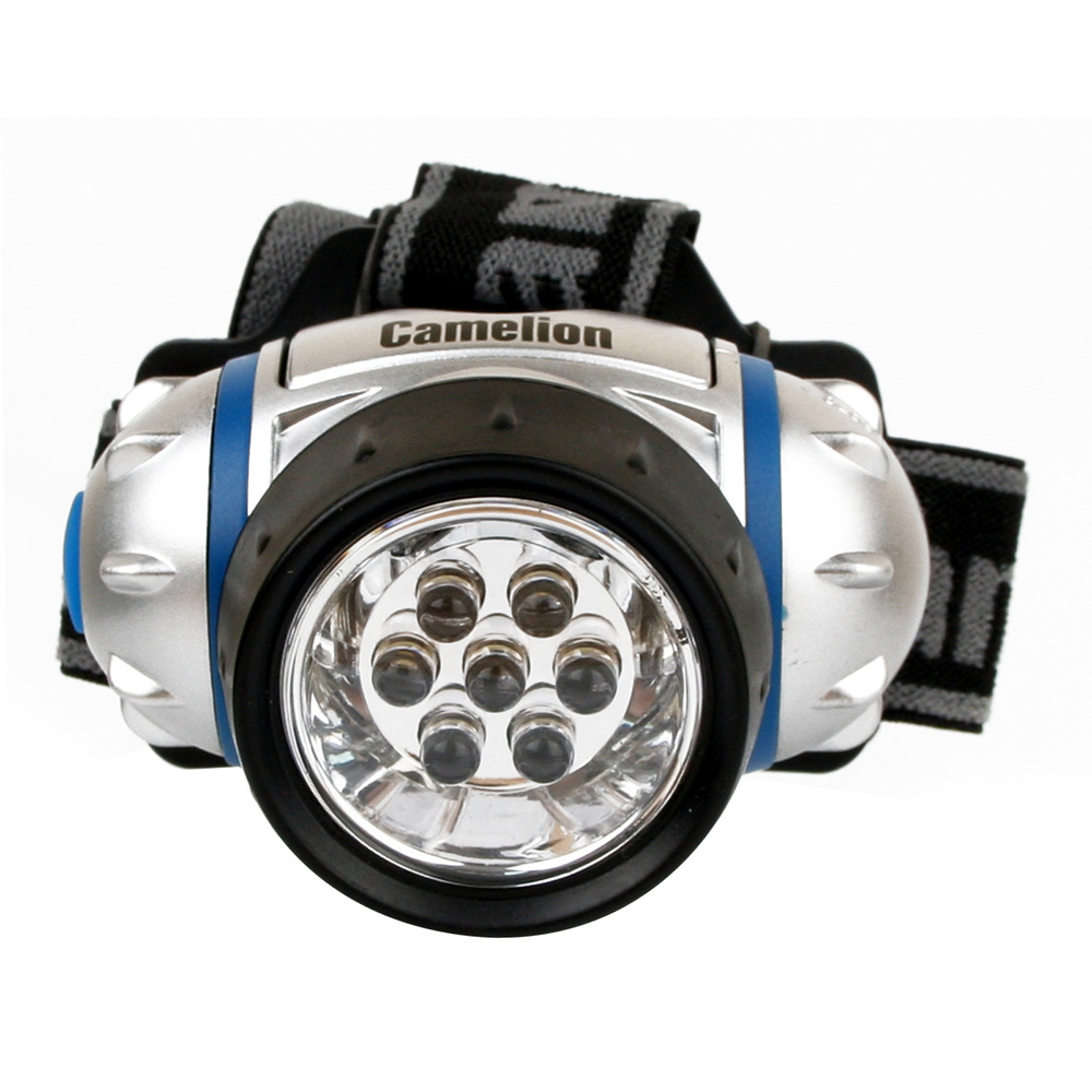 Фонарь налобный 5310-7F3 7LED Пластик Camelion