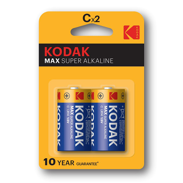 Эл.пит. Kodak LR14-2 блистер Max/20
