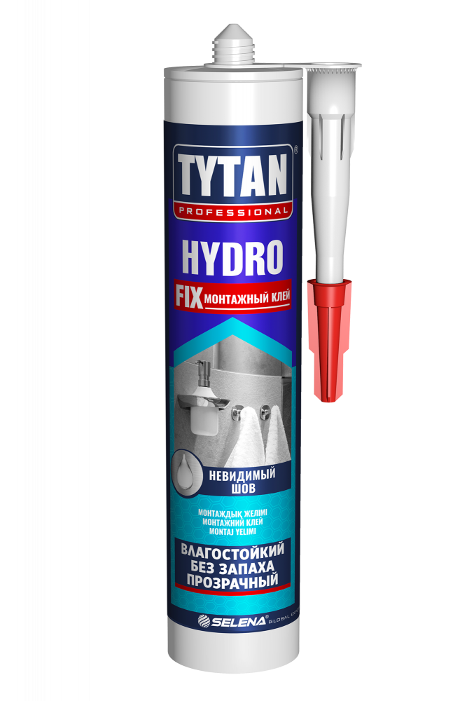 Клей монтажный Hydro Fix прозрачный 310 мл TYTAN/12