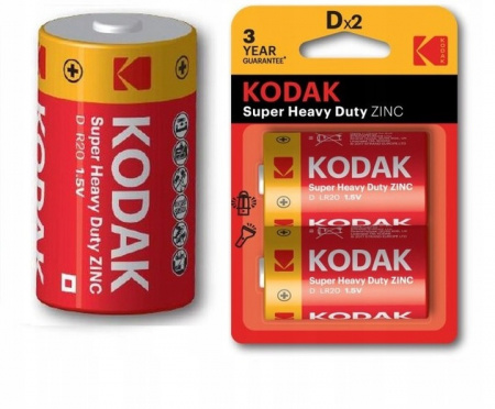 Эл.пит. Kodak R14-2 блистер Heavy duty/20