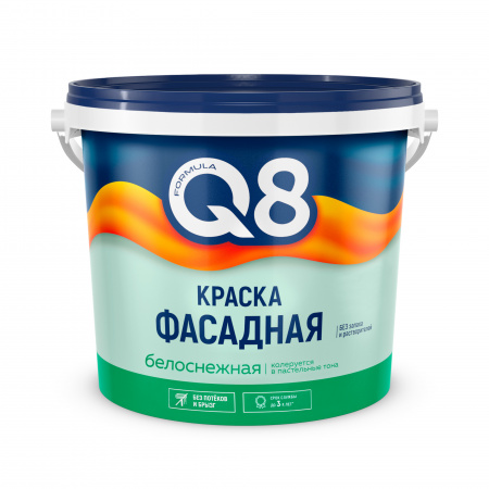 Краска ВД фасадная 6,5 кг FORMULA Q8