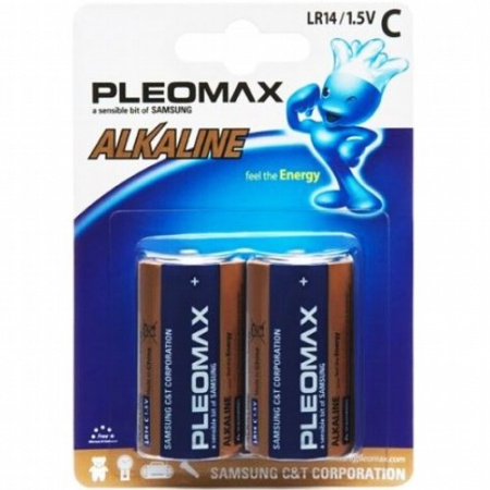 Элементы питания PLEOMAX LR14-2 блистер/20