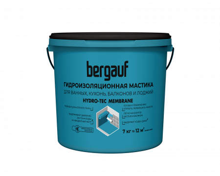 Мастика гидроизоляционная 7 кг Hydro-Tec Membrane Bergauf
