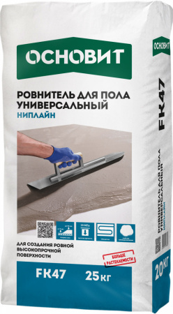 Ровнитель для пола высокопрочный ОСНОВИТ НИПЛАЙН FС47 25кг/60 шт