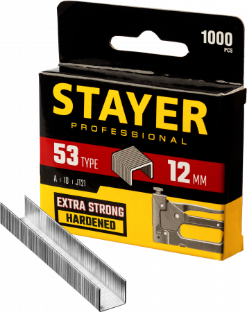 Скобы 12мм тип 53 1000шт STAYER