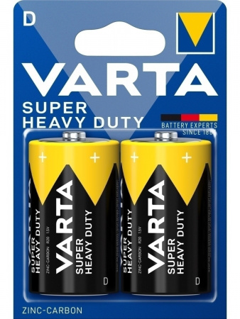 Эл.пит. VARTA SuperLife R20-2 блистер/24