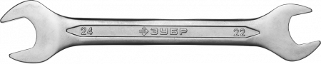 Ключ рожковый Т-80 оцинк.22*24мм ЗУБР