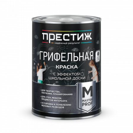 Краска ГРИФЕЛЬНАЯ черная 0,9 кг (эффект школьной доски) Престиж/6