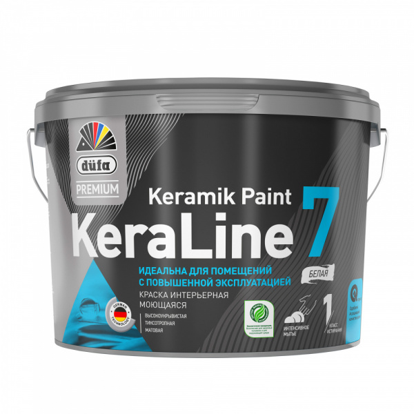 Краска ВД KeraLine  7  база1 9л  DufaPremium/1