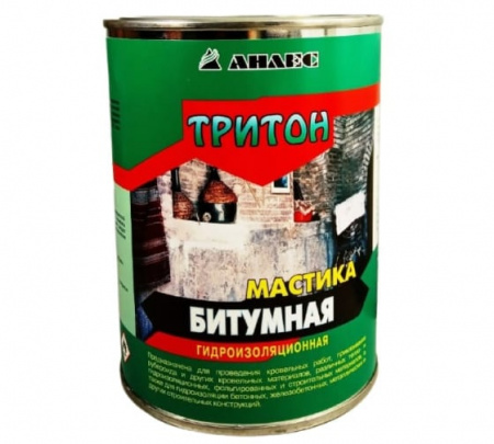 Мастика битумная Тритон 1л/0,8кг