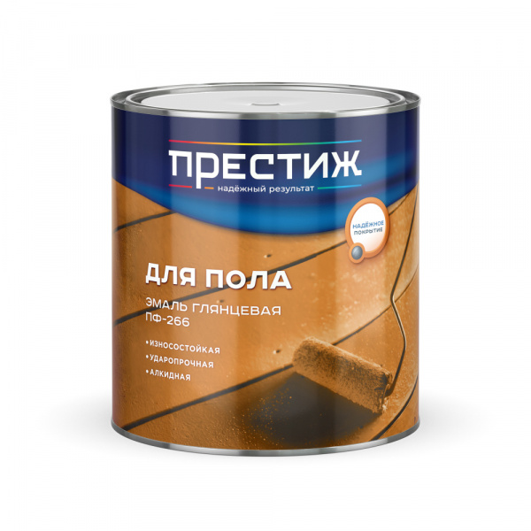 Эмаль ПФ-266 желто-коричневая 2,8 кг Престиж/6