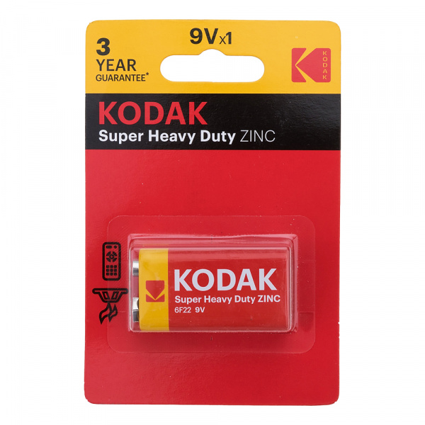 Эл.пит. 6F22-1 блисер Kodak/10