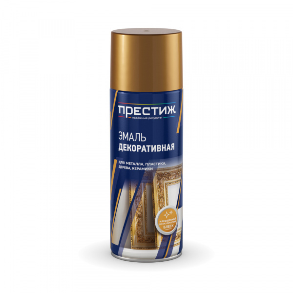 Эмаль аэрозольная  Gold Metallic 425 мл Престиж/12