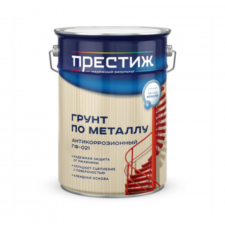 Грунт ГФ-021 серый 10 кг Престиж