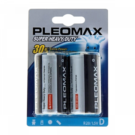 Элементы питания PLEOMAX R20-2 без блистер/24/96