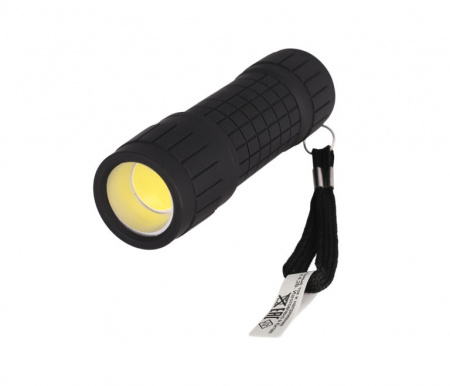 Фонарь LED16011 черный COB 3Вт Ultraflash