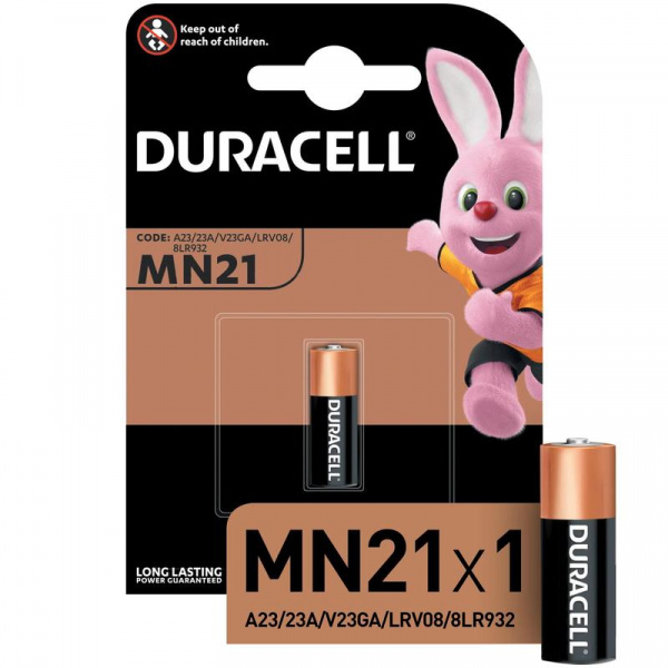 Эл.пит. 23A (12V)-1 блистер Duracell MN21 /10