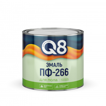 Эмаль ПФ-266 красно-коричневая 1,8 кг FORMULA Q8/6